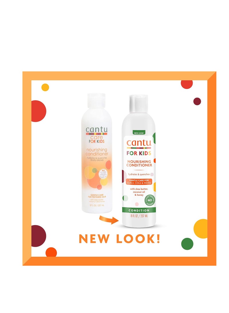 Cantu Care for Kids Nourishing Sulfate-Free Conditioner with Shea Butter, 8 fl oz (Pack of 3) (Packaging May Vary) - Image 2