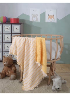 Luxtex 4 Layer, Double Sided, 100 x 120 cm Cotton Baby Muslin Blanket, Multi-Purpose Baby Blanket  - Image 1