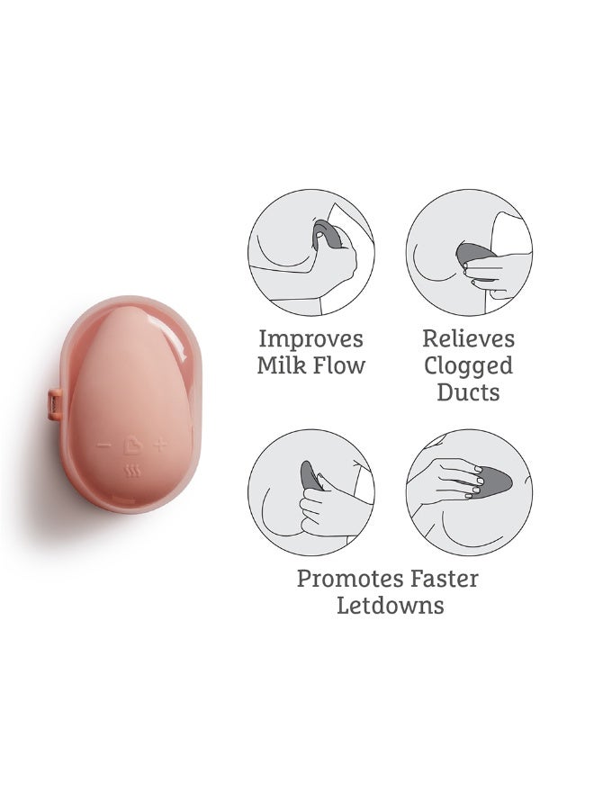 Munchkin Lactation Massager – Soothing Heat & Vibration, Pain Relief for Breastfeeding, Compact & Waterproof - Image 3