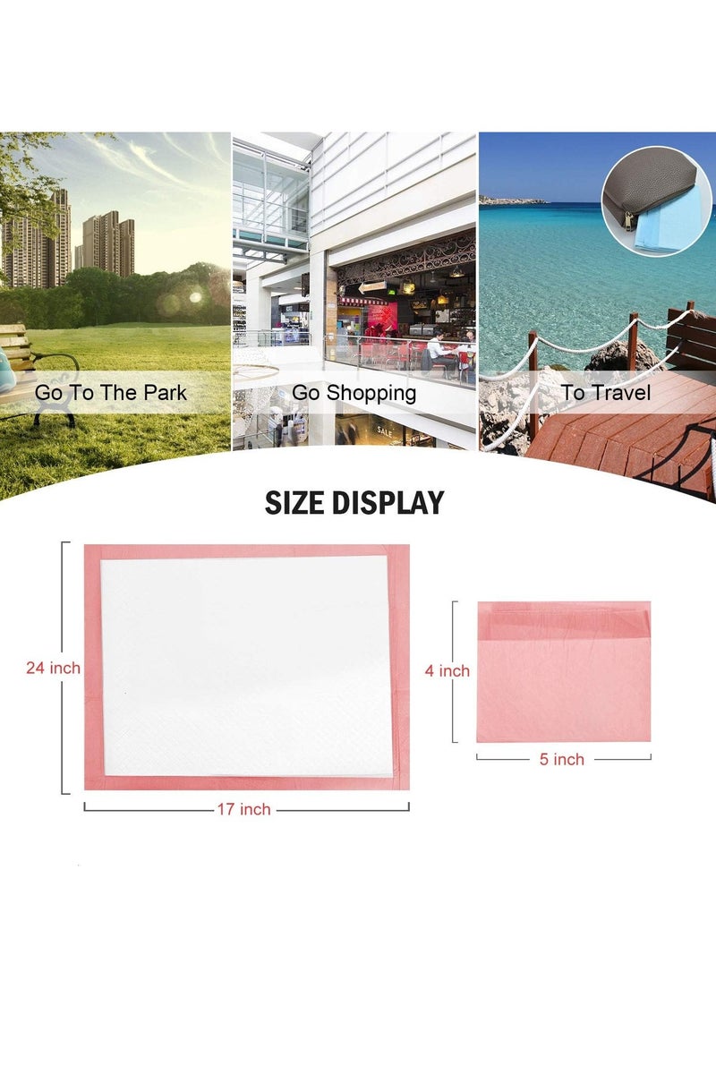 Gonice Disposable Changing Pads for Baby Disposable Underpads Waterproof Diaper Changing Pad Breathable Underpads Bed Table Protector Mat Changing Pad Liner, 24 Inches x 17 Inches - Image 5