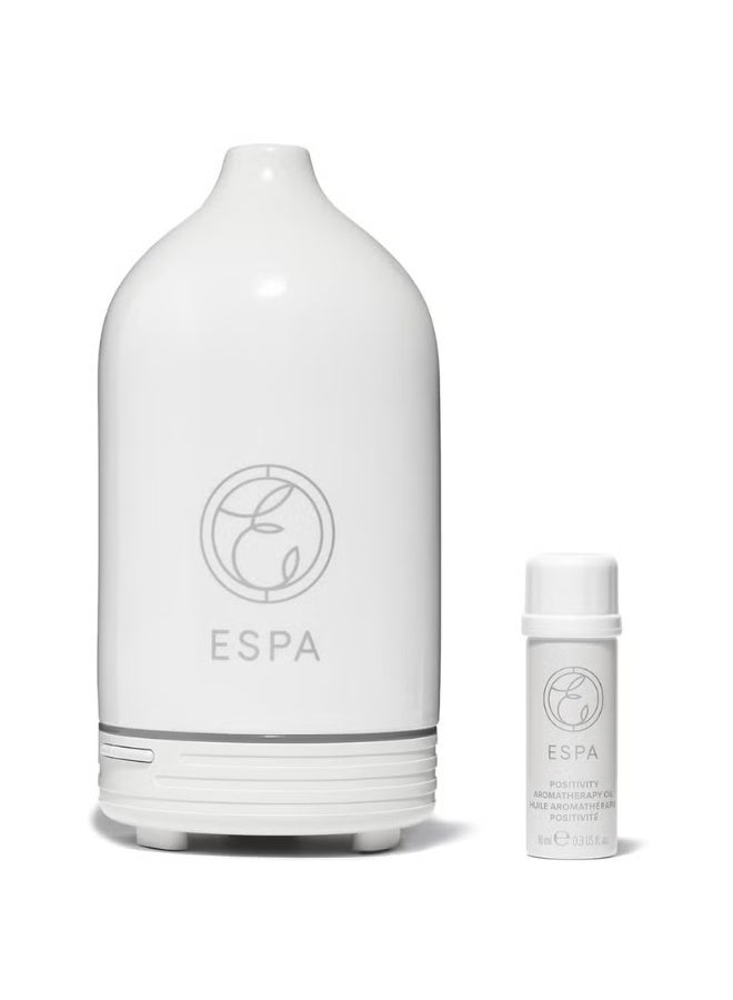 ESPA Aromatherapy Essential Oil Diffuser Starter Kit - Positivity - Image 1
