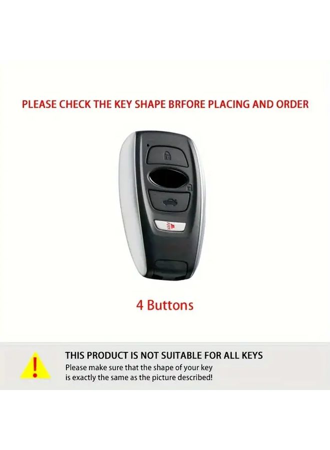 غطاء مفتاح السيارة من TPU الفضي لسيارات Subaru Outback وCrosstrek وForester وWRX وImpreza - Image 3
