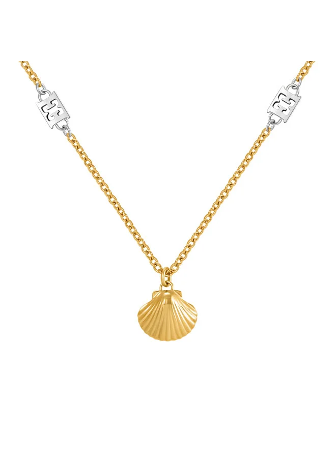 إسكادا Margarete Silver & Gold Plated Stainless Steel Necklace for Women 360mm