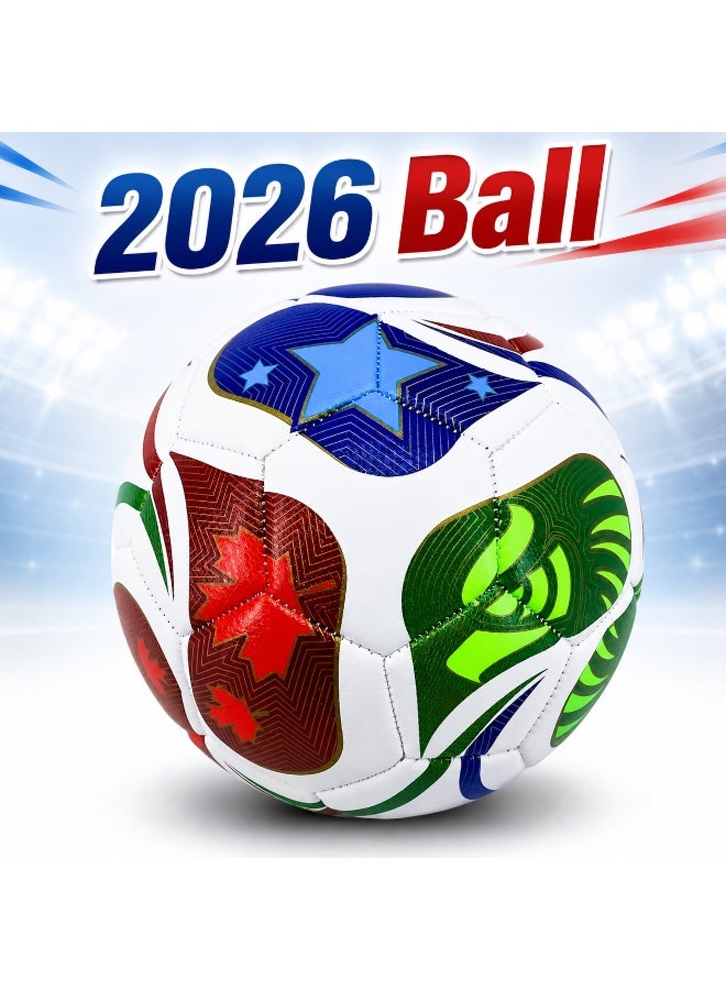 Pakistani 3 Pcs of 2026 World Cup Soccer Ball Trionda | Premium Football for Training & Matches | Durable Outdoor Sports Ball for Kids & Adults - Image 2