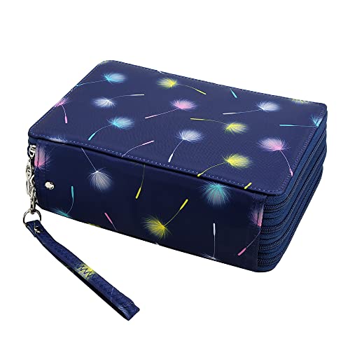 Lbxgap Portable Colored 184 Slots Pencil case Organizer with Printing Pattern for Watercolor Pens or Markers, Pencil Case Organizer for Artist - Image 1