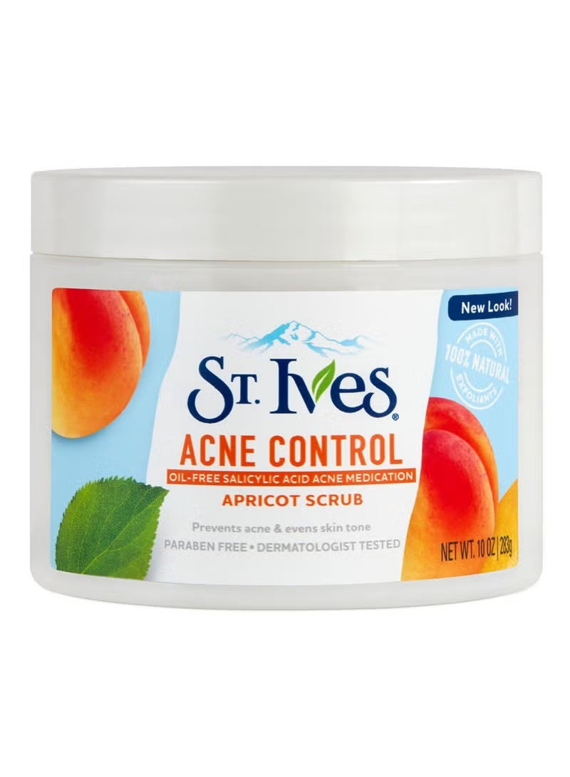 ST. Ives Acne Control Face Scrub 283g | 2% Salicylic Acid Acne Treatment | Deep Exfoliating Apricot Scrub for Oily & Acne-Prone Skin | Oil-Free - Image 1
