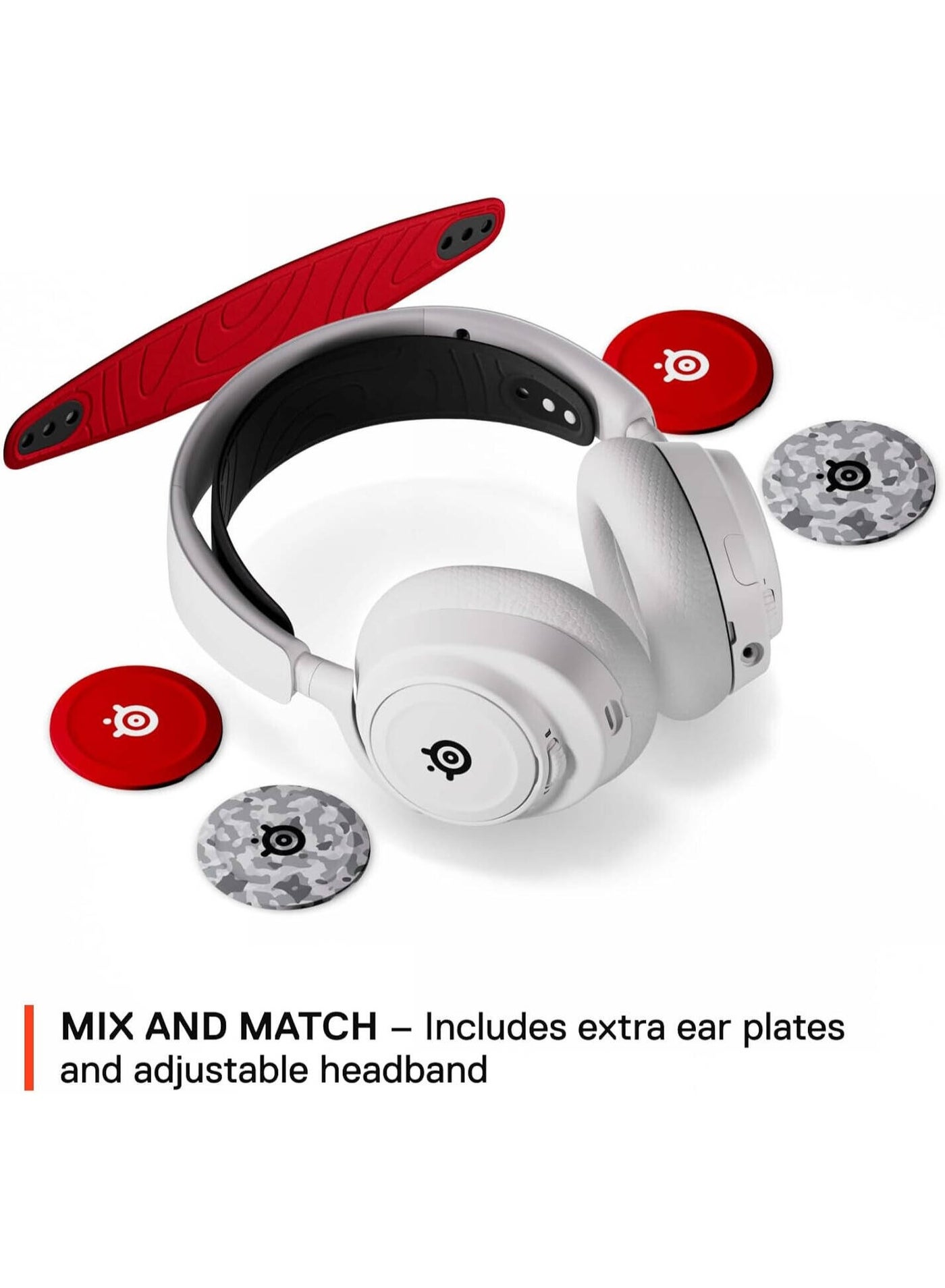SteelSeries Arctis Nova 7P White Wireless Gaming Headset + Multi-Booster Pack Add-Ons, Mobile App Control, 38 HR Battery, Neodymium Magnetic Drivers, 2.4GHz/Bluetooth, White | 61562 price comparison Qatar – cheapest at Unwired Tech via Microless