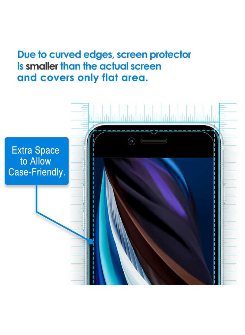 Jetech 3 Pack Screen Protector For Iphone Se 3 2 2022 2020 Edition Iphone 8 Iphone 7 Iphone 6S And Iphone 6 Tempered Glass Film 4.7 Inch - Image 3
