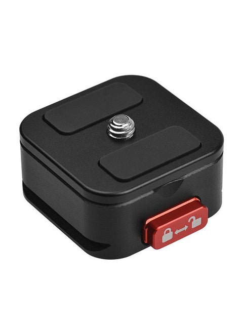 Aluminum Alloy Quick Release Plate Tripod QR Plate Camera Mount Adapter Quick Setup with 1/4 Inch Screw for DSLR Camera
