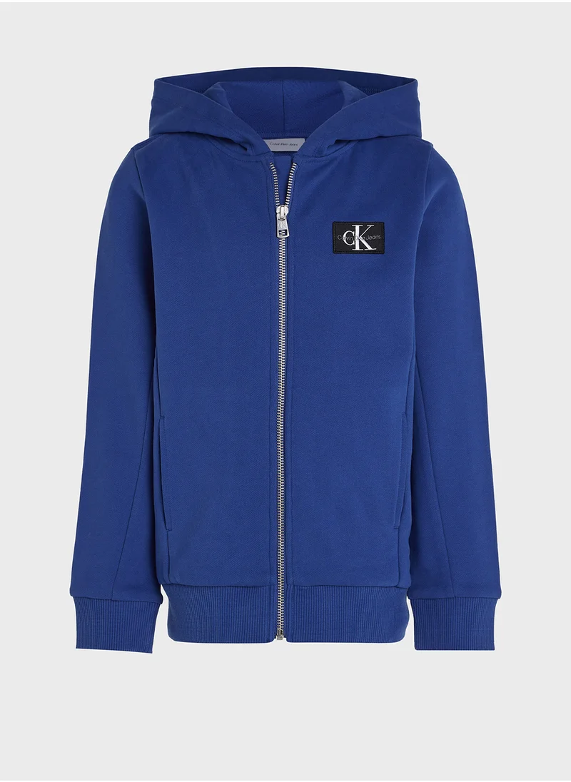 كالفن كلاين جينز Kids Zip Through Hoodie