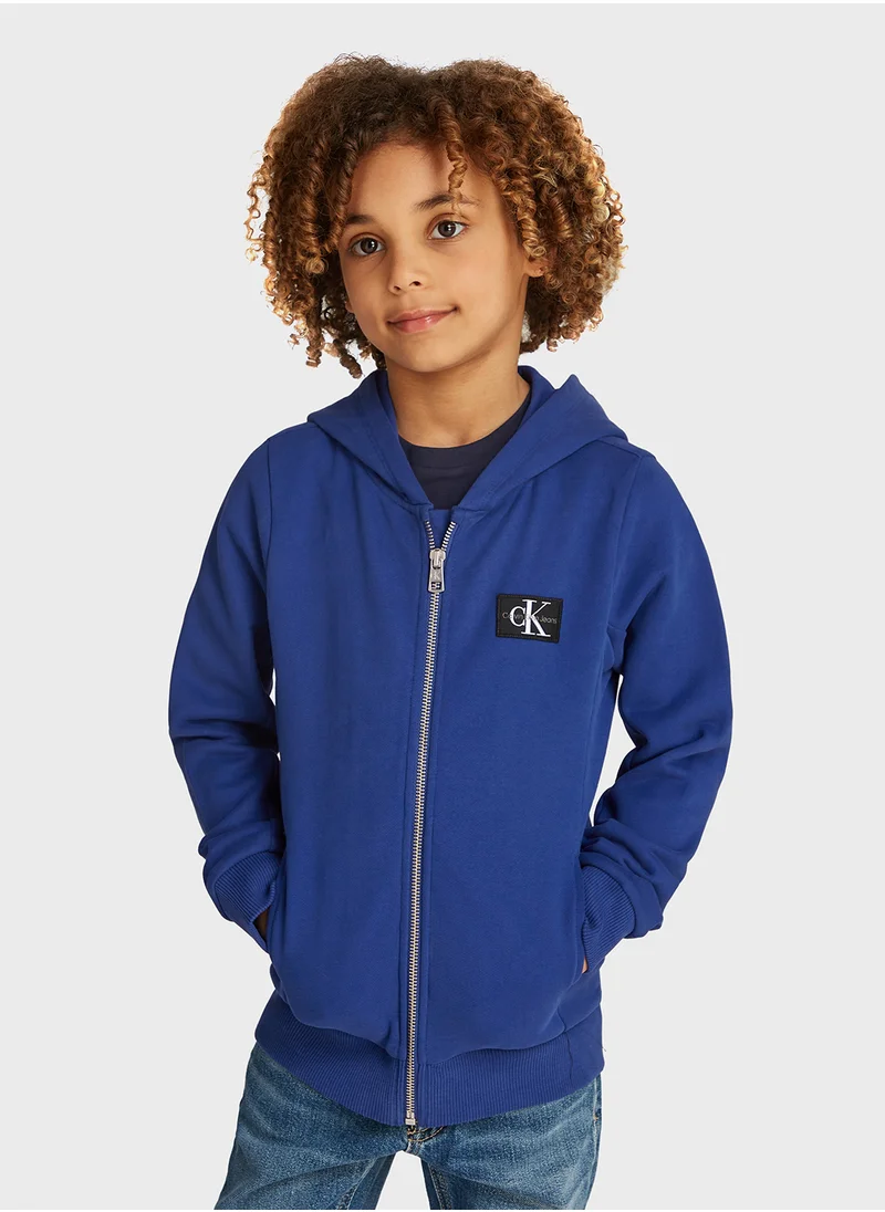 كالفن كلاين جينز Kids Zip Through Hoodie