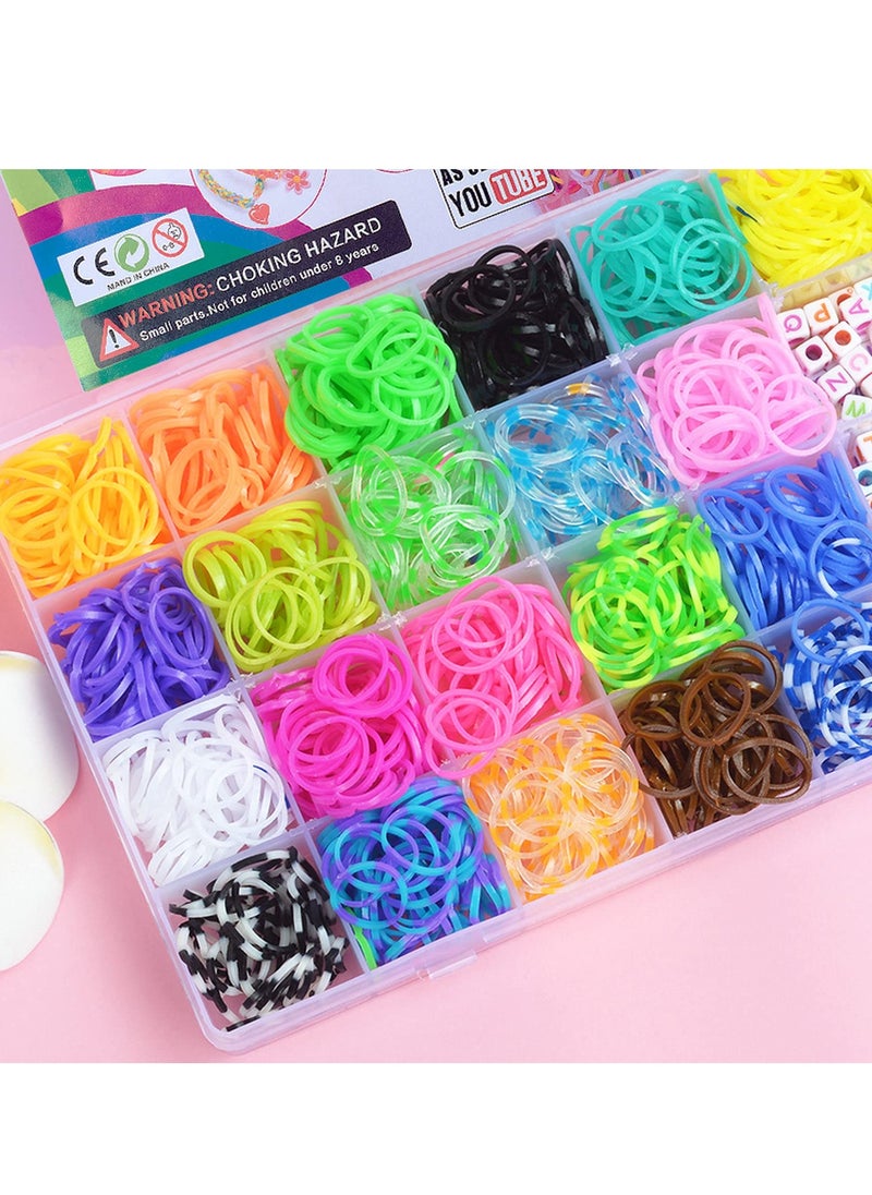 Excefore - Loom Band Bracelet Kit, Loom Bands Kit for Kids Weaving DIY Crafting Gift, Rubber Band Bracelet Kit, for DIY Friendship Bracelet Making Kits, Girls DIY Bracelet Making Kit - Image 1