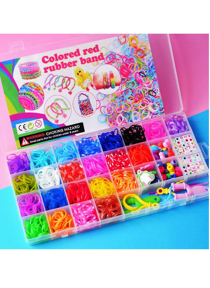 Excefore - Loom Band Bracelet Kit, Loom Bands Kit for Kids Weaving DIY Crafting Gift, Rubber Band Bracelet Kit, for DIY Friendship Bracelet Making Kits, Girls DIY Bracelet Making Kit - Image 1