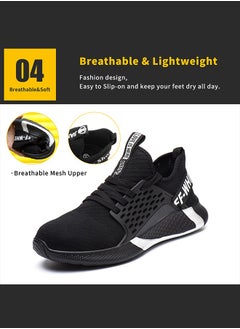 Steel Toe Shoes for Men Lightweight Safety Shoes Comfortable Puncture Proof Slip On Indestructible Work Shoes - pzsku/Z746E5F530793AB47ADB7Z/45/_/1735268368/33f6d9d4-e192-4a2a-af93-dba8b5f8d45a