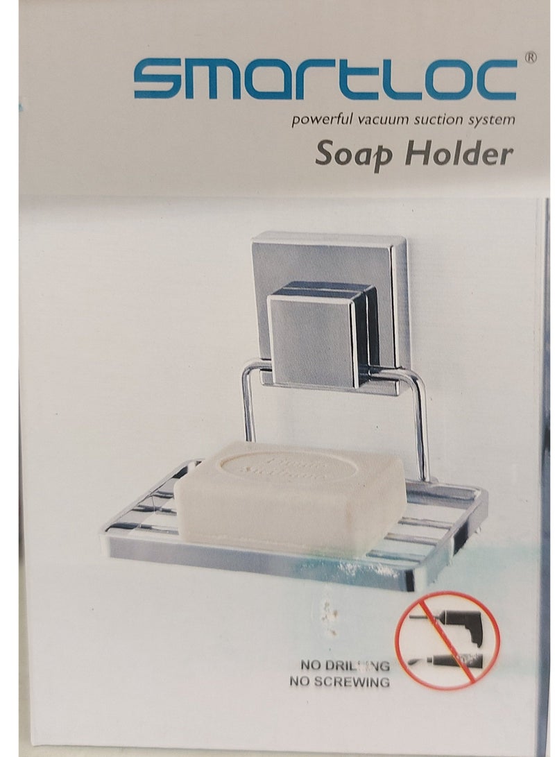SMARTLOC Vaccum Suction Soap Holder Silver - Image 3