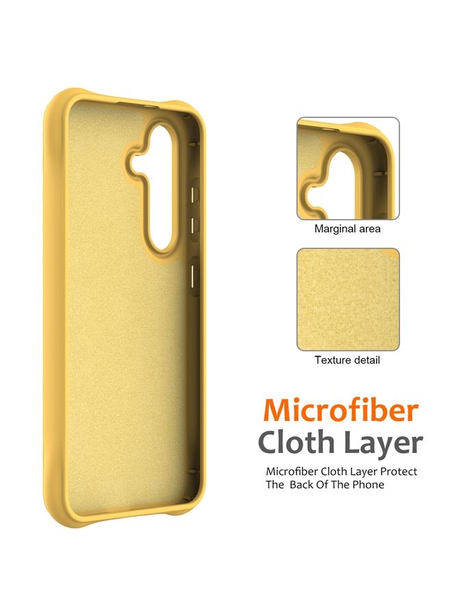 S-TOP Case For Samsung Galaxy S24 5G Wave Texture MagSafe Magnetic Liquid Silicone Phone Case - Image 5