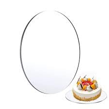 Royals Acrylic Transparent Cake Base (8inch) | Cake Boards, Reusable Cake Circles Cake Base | Cake Base Plate | Cake Pizza Circle Scalloped | Cake Disc | - Image 4