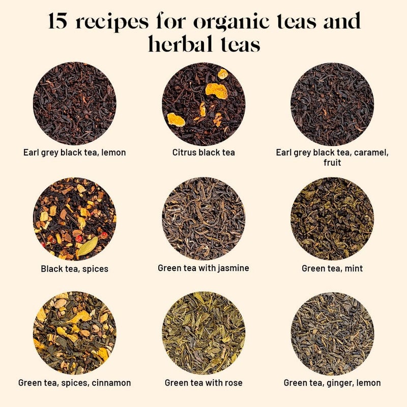 Kusmi Tea Collection - 15 Miniature Flavored Teas and Infusions with 100 Tea Filters and Spoon - Image 2