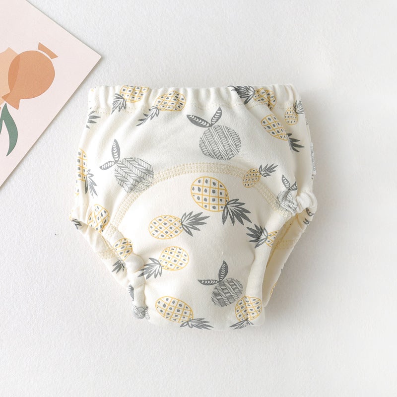 New Cotton Baby Training Pants Waterproof Breathable Pineapple 