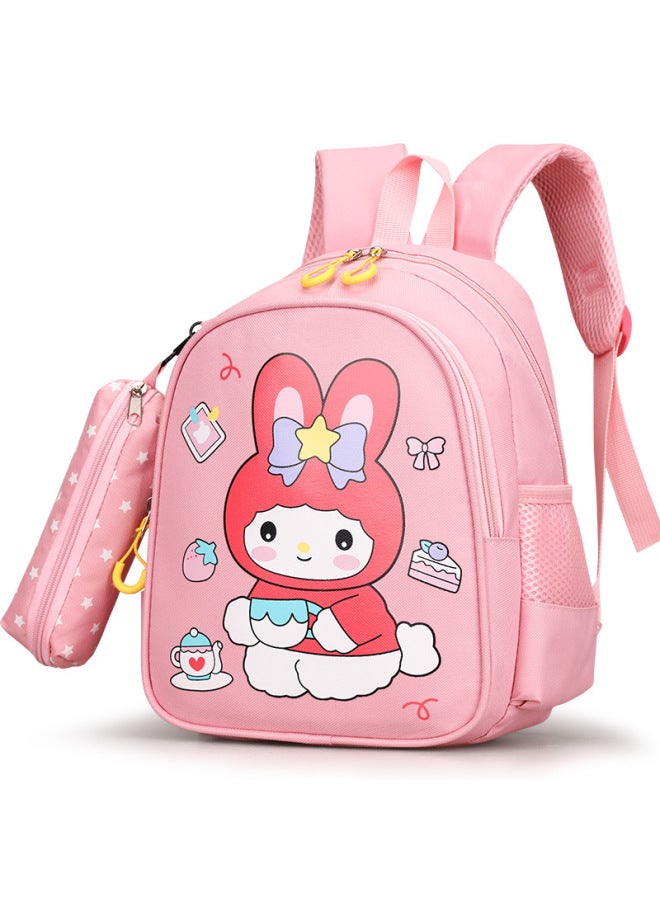 Children's Schoolbag Girl 3-6 Years Old 5 Middle Class Kindergarten Backpack Cartoon Cute Baby Girl Backpack-Colour:Strawberry Girl-bright Pink - Image 5