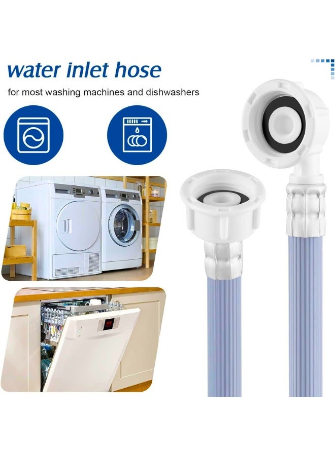 Chase Up Premium Quality Universal Washing Machine/Dishwasher Inlet Hose with 90 Degree Elbow,Adapter For Fully Automatic Washing Machine,Reliable Dishwasher Explosion-proof Extension Tube (1.5M) - Image 2