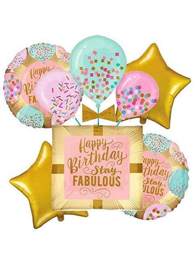 توي إكس إي - مجموعة بالونات TOYXE Stay Fabulous Foil من 5 قطع (ألوان متعددة) - Image 1