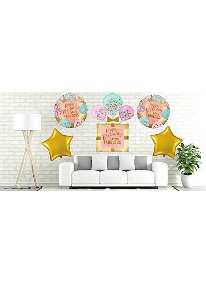توي إكس إي - مجموعة بالونات TOYXE Stay Fabulous Foil من 5 قطع (ألوان متعددة) - Image 1