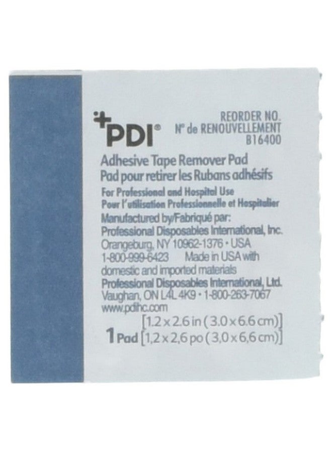 PDI PDI Healthcare B16400 Adhesive Tape Remover Pad, 1.2" Width, 2.6" Length, Pack of 100  - Image 1