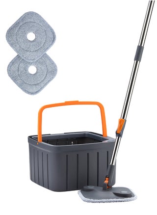 Clean Water Spin Mop - 360° Rotating Mop with Microfiber Heads, Adjustable Handle, Hands-Free Wringing System - Ideal for Tile, Hardwood, Vinyl, and Laminate Floor Cleaning. - pzsku/Z746ECB71B05DDCD451B3Z/45/_/1731328614/c5d82bfa-dde1-43fb-994b-8db2a5be1565