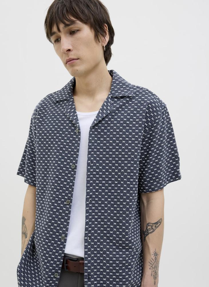 JACK & JONES Jprbluedison Jacquard Resort Regular Fit  Shirt  - Image 3