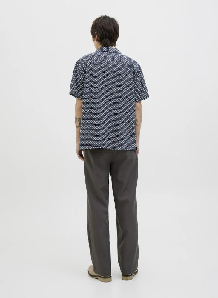 جاك اند جونز Jprbluedison Jacquard Resort Regular Fit  Shirt