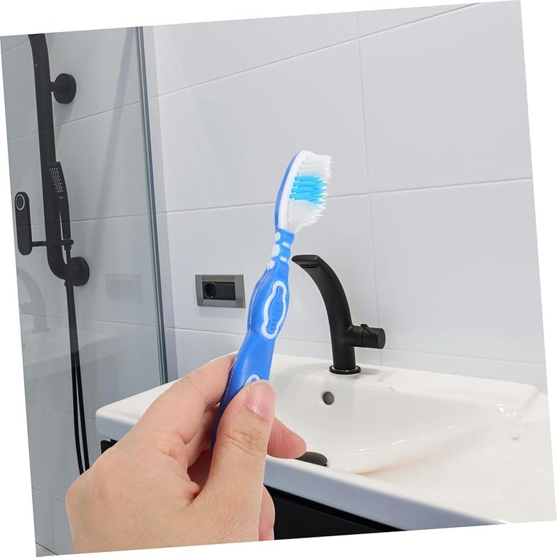 PartyKindom 10 Pack Mini Firm Bristles Short Handle Toothbrushes Bulk - Image 4