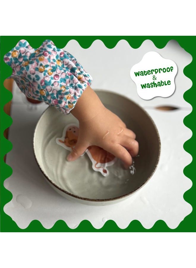 DINO MINI Stick4Ever Jelly Sticker Book - for Kids - Waterproof, Easy to Clean Jelly Stickers - Busy Book for Toddlers with 50 Pcs of Jelly Stickers (Dinosaurs) - Image 4