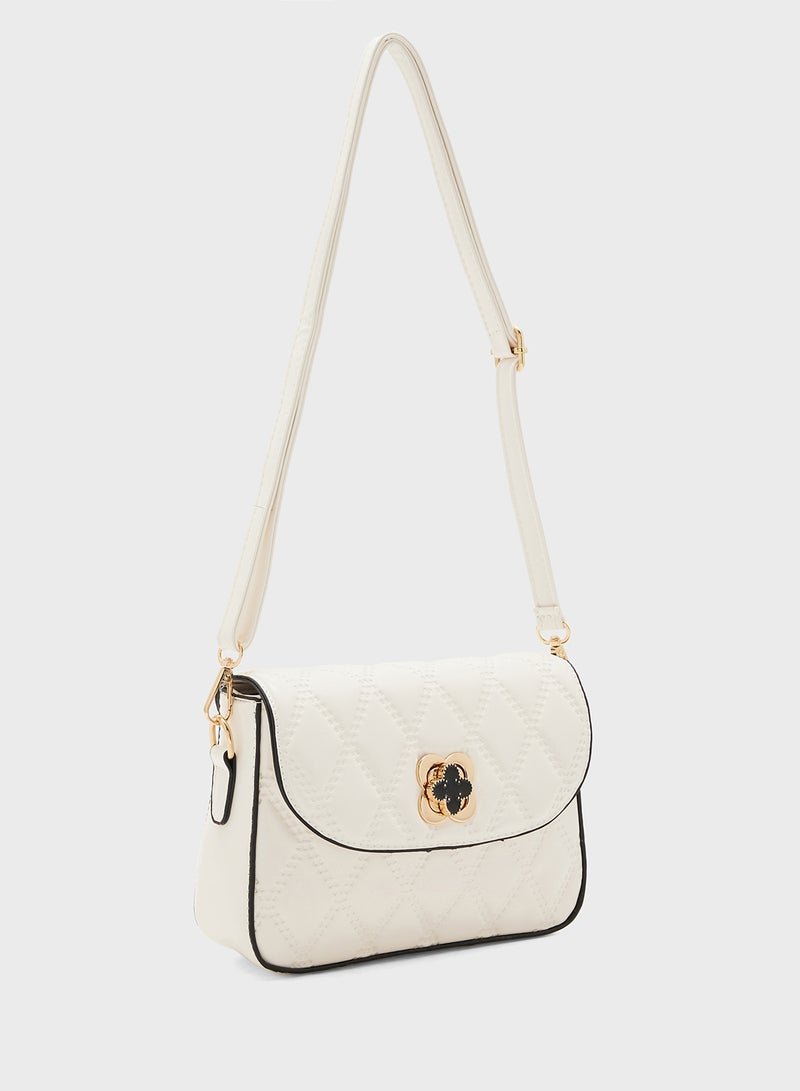 ELLA Ladies Quilted Crossbody Bag - Image 3