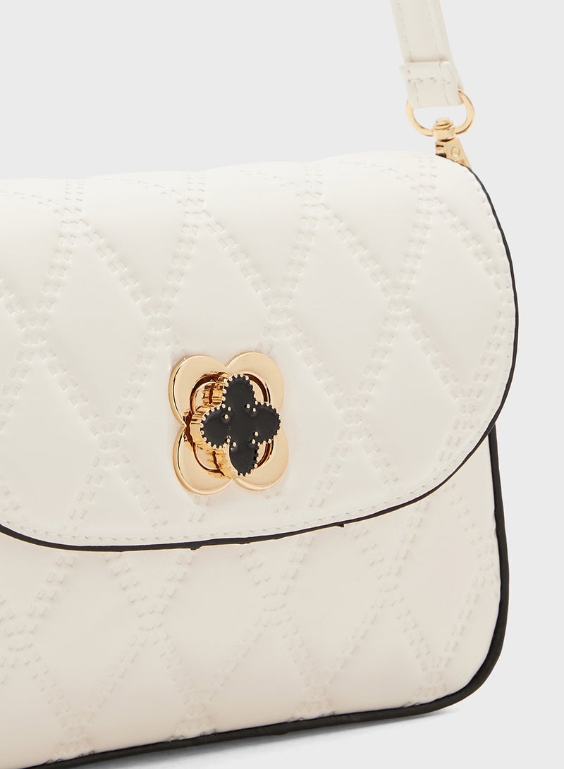 ELLA Ladies Quilted Crossbody Bag - Image 4