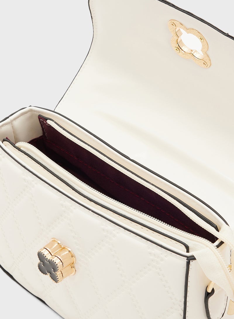 ELLA Ladies Quilted Crossbody Bag - Image 5