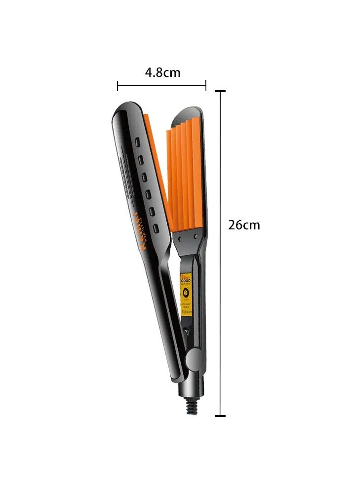 Kemei Hair Straightener – Ceramic-Coated Plates, 30-Second Heat-Up, Max 200°C for Professional Styling, Restores Damaged Hair Cuticles & Leaves Hair Silky Soft multicolour - Image 3