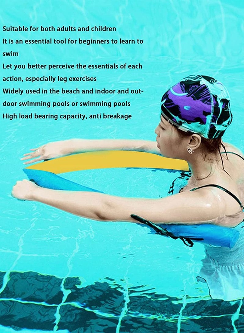 Wave Swimming Kickboard with Handle, Training Aid for Adults and Children, Ideal for Water Relaxation, Floating, Swimming, Learning, Strong Buoyancy, Large Bearing Capacity - 82cm - Image 2