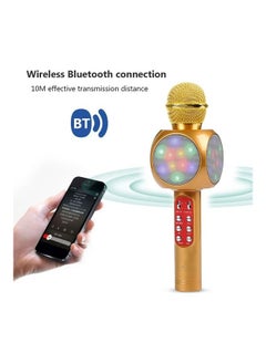 Generic Home Karaoke Wireless Bluetooth Colorful LED Speaker Condenser Microphone Mic XDY37717 White  - Image 4