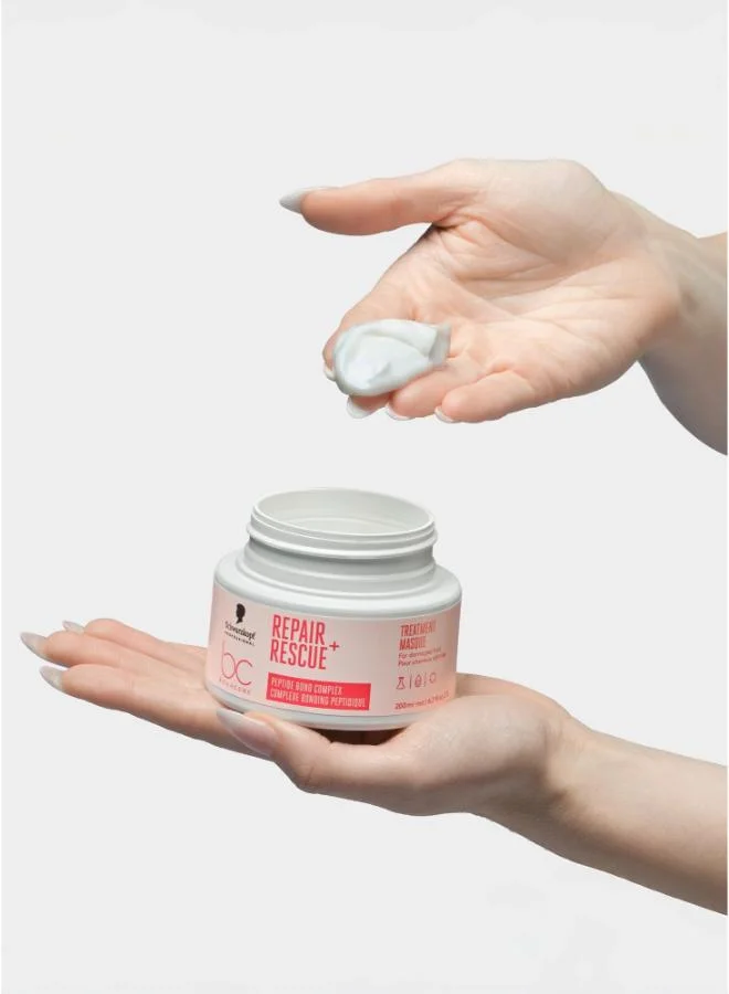 Schwarzkopf Professional Bonacure Repair Rescue Treatment For Damaged Hair - Vegan & Silicone Free - 200ml