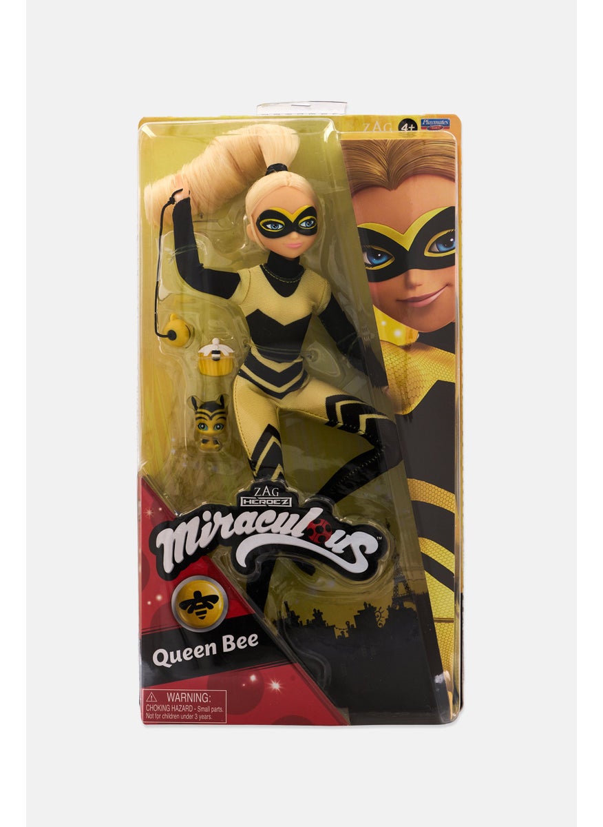 ZAG Heroez Miraculous Super Poseable Queen Bee Fashion Doll, Yellow  - Image 1