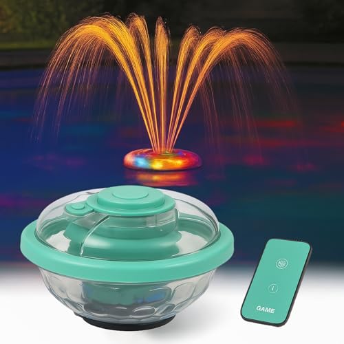 Game Pool Lights - 8 Colors 8 Modes, Easily Installable, Remote Controlled, Uses 3 AAA Rechargeable Batteries, for Above Ground Pools - Image 1