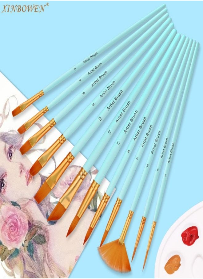 12-Piece Nylon Hair Paint Brush Set - Children’s DIY Art Brushes, Art Supplies for Students - pzsku/Z746F6B773C6B57D92D51Z/45/_/1723734978/b80d4ebf-5a4b-4046-b075-f5651fe56ee6