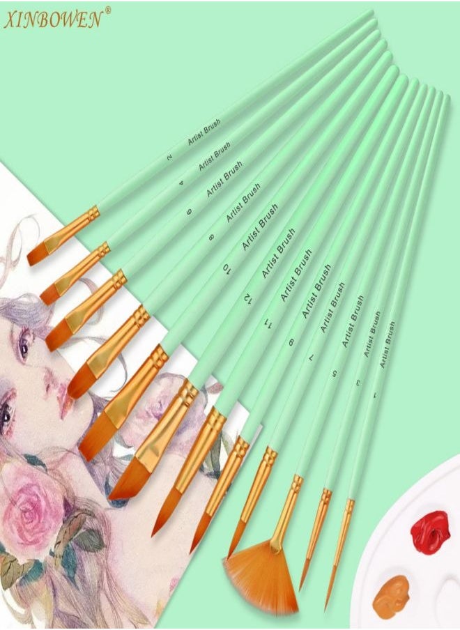 12-Piece Nylon Hair Paint Brush Set - Children’s DIY Art Brushes, Art Supplies for Students - pzsku/Z746F6B773C6B57D92D51Z/45/_/1723734982/f3994131-2161-490b-a4c4-eab8029bf933