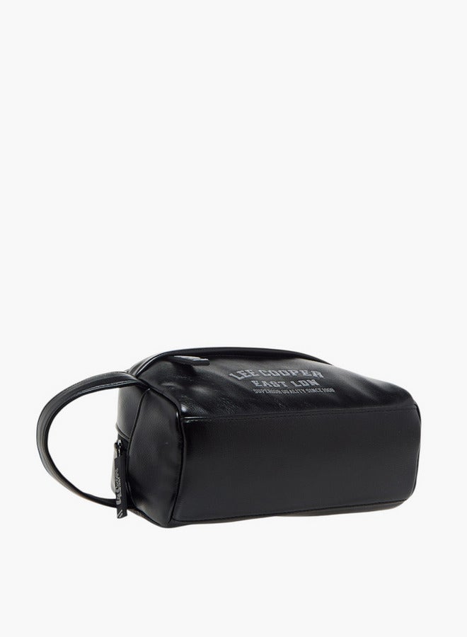 Lee Cooper Logo Print Pouch with Wrist Loop and Zip Closure - Image 3