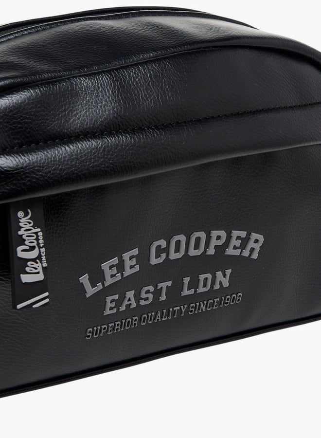 Lee Cooper Logo Print Pouch with Wrist Loop and Zip Closure - Image 5