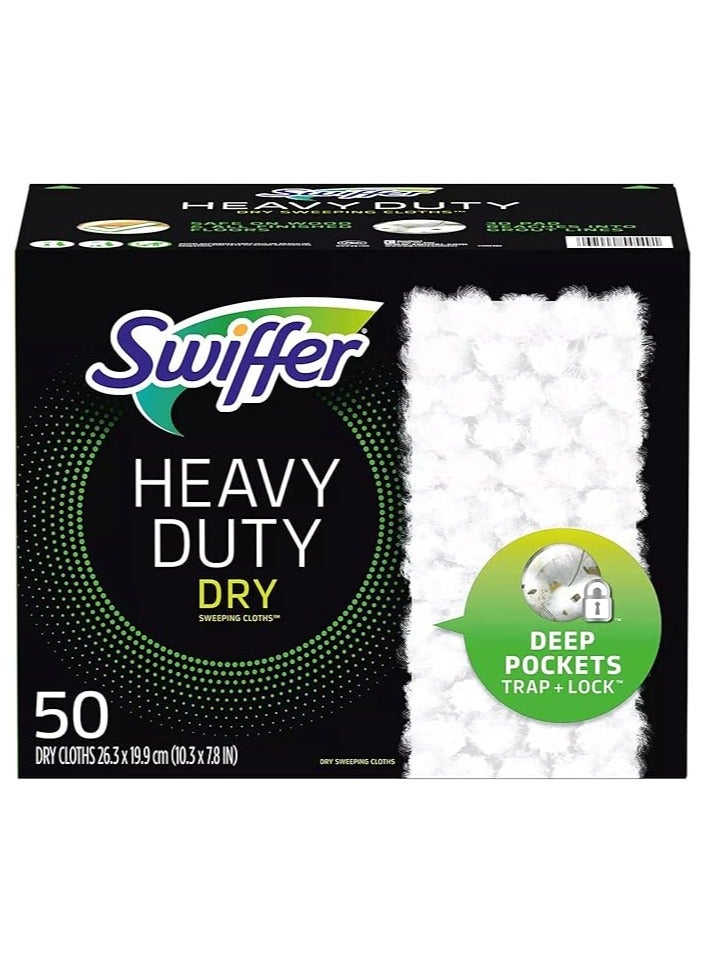 ممسحة الغبار الجافة الكاسحة تعيد تعبئة المنافض شديدة التحمل لتنظيف عديم الرائحة عدد ٥٠