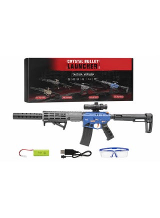 Hd706C Electric Gel Ball Blaster Rifle Rechargeable 7.4V Battery With Scope And Safety Goggles Tactical Outdoor Toy For Ages 14+