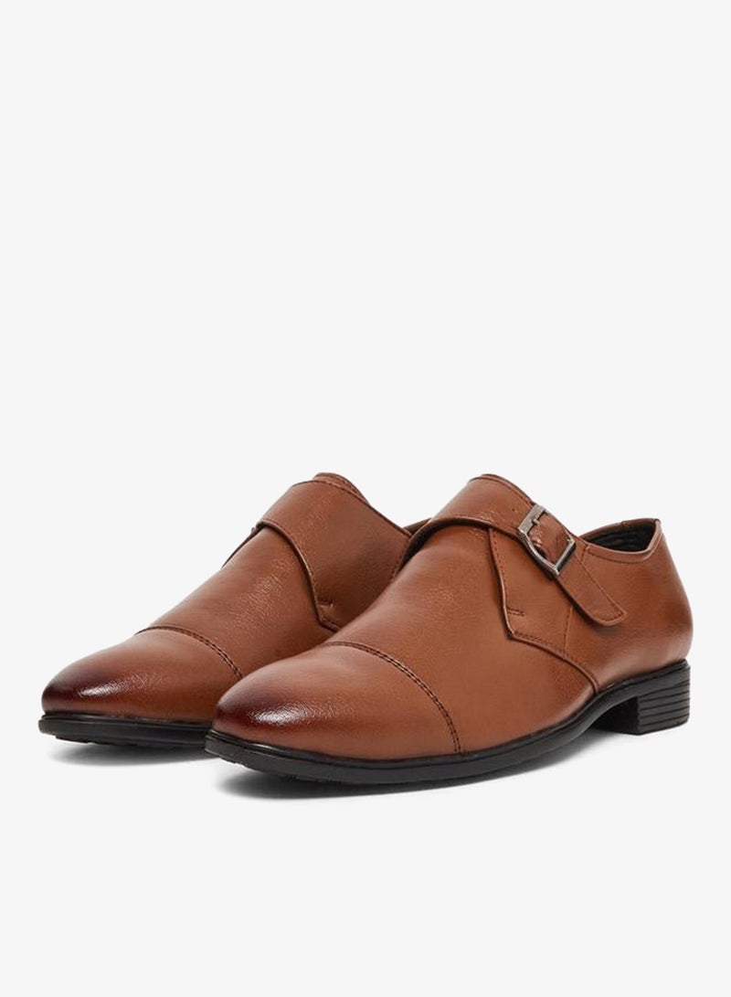 Styli Men Tan Buckle-Detailed Shoes - Image 2