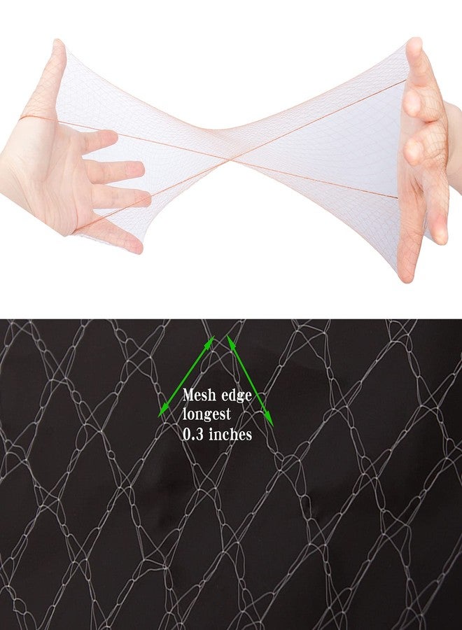 Askuang 10PCS Hair Net 20" Individual Packing Invisible Elastic Edge Mesh Hair Nets for Women Sleeping Ballet Kids Hair Buns Cooking Wig Nets 50cm Light Coffee - Image 4